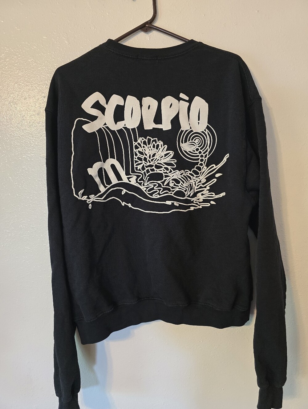 Good American Scorpio Zodiac Boyfriend Sweatshirt Black Size 2 M